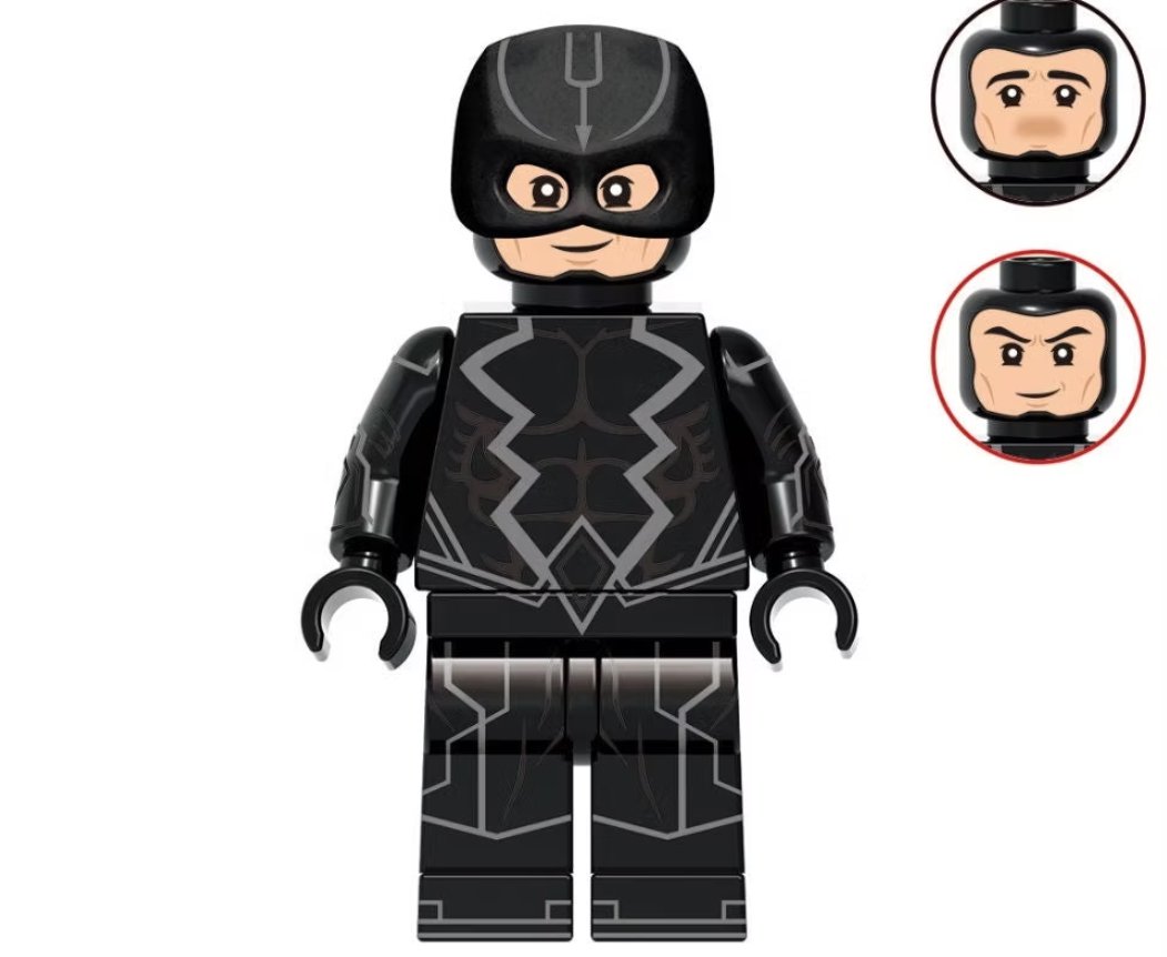 KoloToys Black Bolt Minifigure Superhero Minifigures