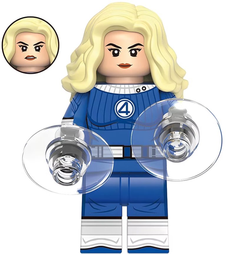 KoloToys Invisible Woman Minifigure Superhero Minifigures