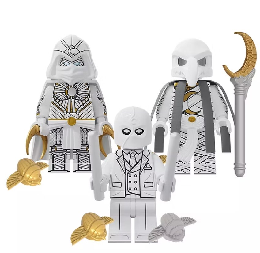 KoloToys Moon Knight 3 Minifigure Set Superhero Minifigures