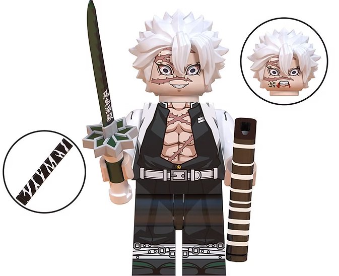 KoloToys Sanemi Shinazugawa Minifigure Superhero Minifigures