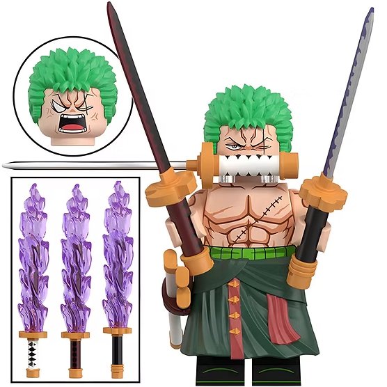 KoloToys Roronoa Zoro Minifigure Superhero Minifigures
