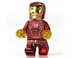 KoloToys Chrome Iron Man Minifigures Superhero Minifigures