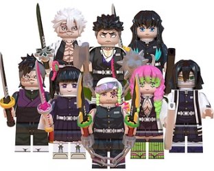 KoloToys Demon Slayer 8 Set Rare Minifigures Superhero Minifigures