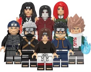 KoloToys Natruto 8 PC Set Rare Minifigures Superhero Minifigures