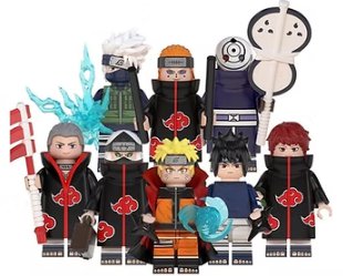 KoloToys Natruto 8 PC Set Minifigures Superhero Minifigures