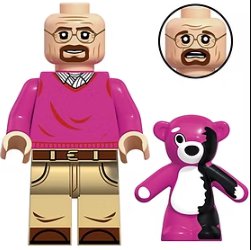 KoloToys Walter White (Pink Sweater) Minifigure Superhero Minifigures