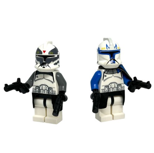 KoloToys Retro Captain Rex and Commander Wolffe Star Wars The Clone Wars Superhero Minifigures