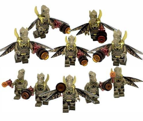 KoloToys x10 Geonosian Warrior Star Wars Attack of the Clones Minifigures
