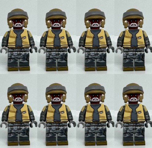 KoloToys 8x Rebel Urban Assault Commando Star Wars Minifigures