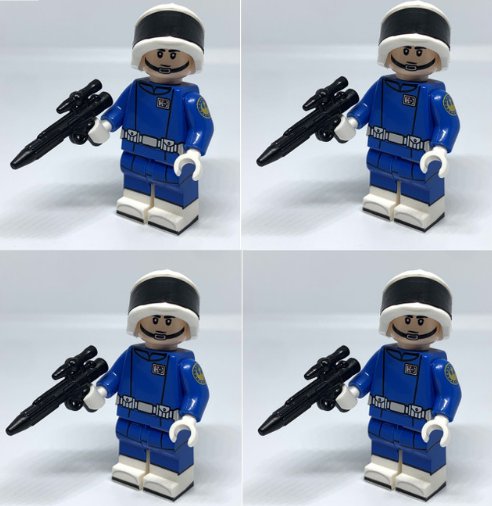 KoloToys New Republic Fleet Trooper Star Wars The Mandalorian Ahsoka 4x Trooper+DH-17 Minifigures