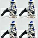 KoloToys 4x 501st ARF Trooper Star Wars Clone Troopers DC-15s Blasters Minifigures