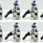KoloToys 8x 501st ARF Trooper Star Wars Clone Troopers DC-15s Blasters Minifigures