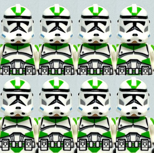 KoloToys 8x 442nd Clone Trooper Star Wars The Clone Wars Army Pack Minifigure