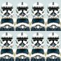 KoloToys 8x Kamino Guard Clone Trooper Star Wars The Clone Wars Army Pack Minifigure
