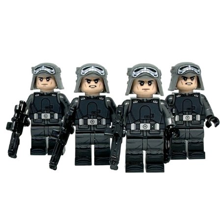 KoloToys 4x Imperial Army Troopers Star Wars Andor Grey Standard Minifigure