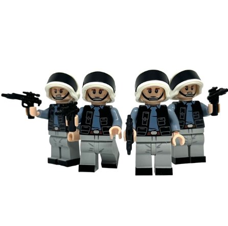 KoloToys 4x Rebel Fleet Trooper Tantive IV A New Hope Rebel Navy Soldiers Minifigure