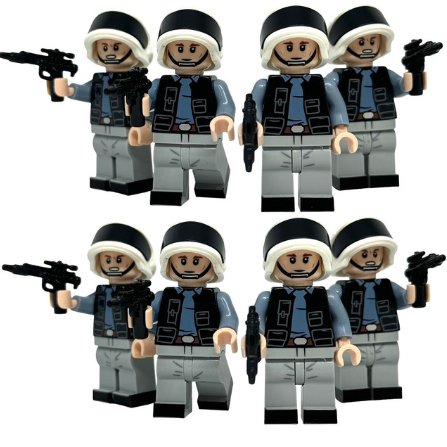 KoloToys 8x Rebel Fleet Trooper Tantive IV A New Hope Rebel Navy Soldiers Minifigure