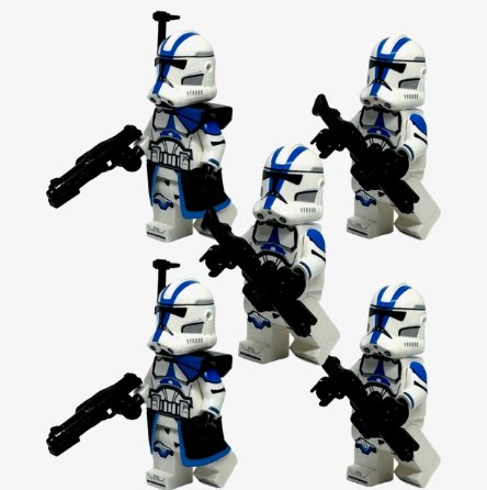KoloToys 5x 501st Clone Trooper Star Wars ARC Troopers Minifigure