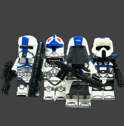 KoloToys 501st Clone Trooper Star Wars Scout Trooper Galactic Marine Pilot Minifigure