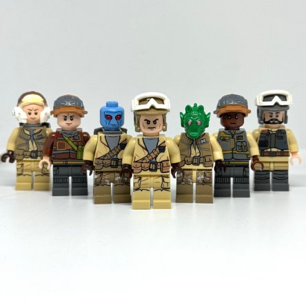 KoloToys Rebel Army Battle Pack 7 Figures Rodian Duros Rebel Soldiers Minifigure