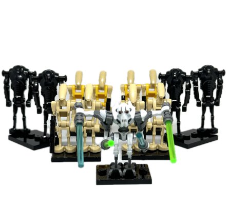KoloToys White General Grievous and 12x Battle Droid CIS Army Builder Minifigure