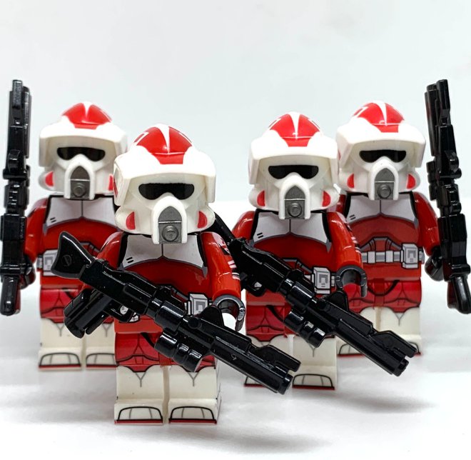 KoloToys 4x Coruscant Guard ARF Trooper Minifigures Star Wars Clone Shock Troopers Minifigures