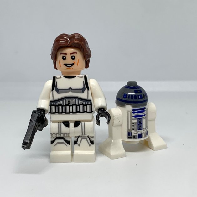 KoloToys Han Solo in Stormtrooper Armor Star Wars Minifigure with R2-D2 Minifigures