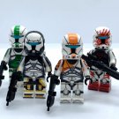 KoloToys Delta Squad Minifigures Star Wars Republic Commando Clone Troopers with DC-17m Minifigures
