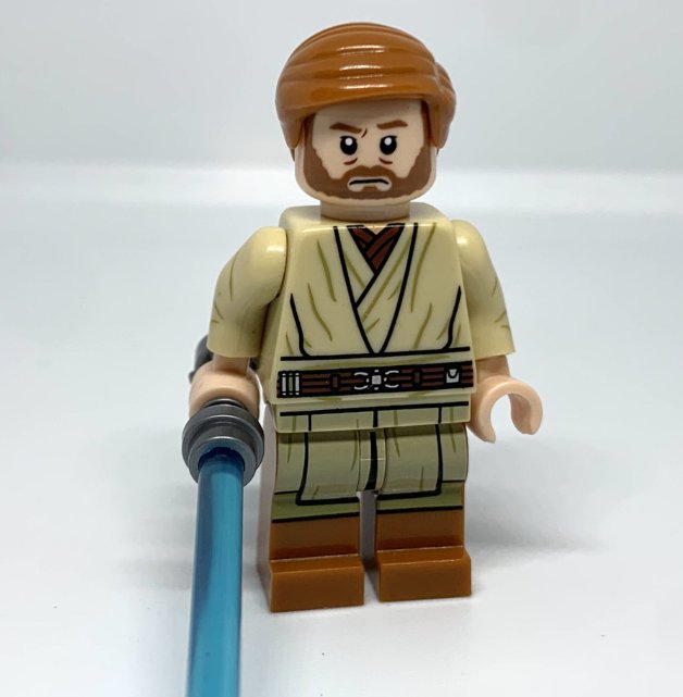 KoloToys Obiwan Kenobi Minifigure Star Wars Revenge of the Sith Jedi with Lightsaber Minifigures