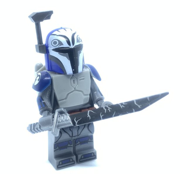 KoloToys Bo Katan Minifigure Star Wars Mandalorian Nite Owl with Armor and Darksaber Minifigures