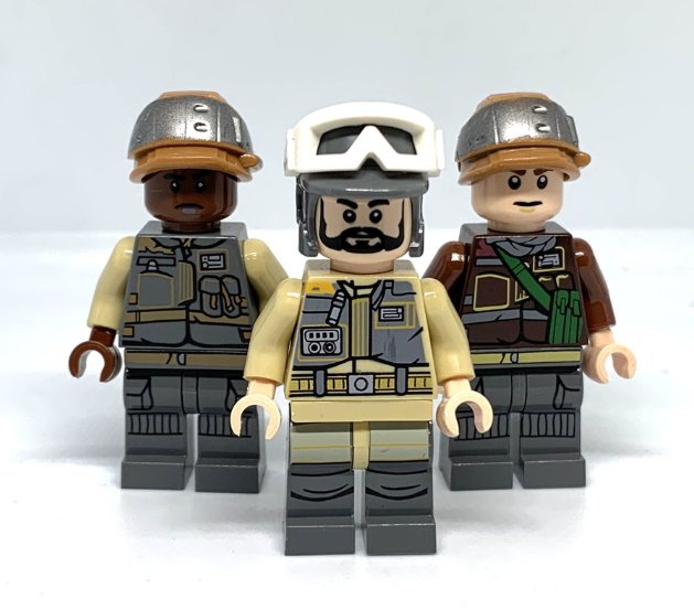 KoloToys 3 Rebel Soldier Minifigures Star Wars Rebel Trooper Minifigures