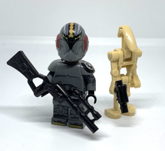 KoloToys Blackout Clone Trooper The Clone Wars Comms Trooper vs Battle Droid Minifigures
