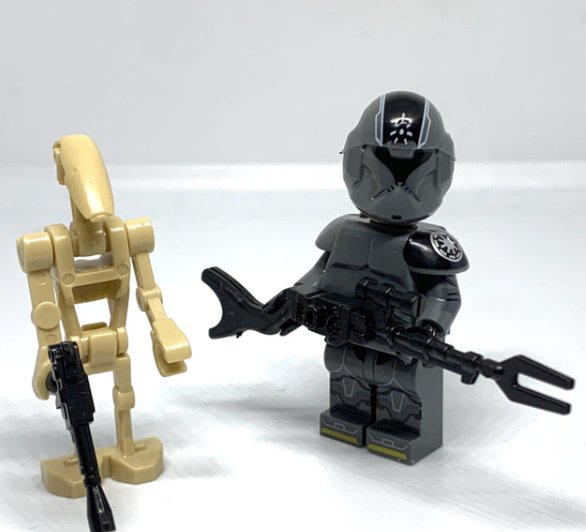 KoloToys Spark Clone Trooper Star Wars The Clone Wars Comms Trooper vs Battle Droid Minifigures