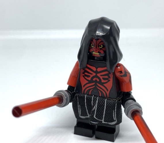 KoloToys Darth Maul Minifigure Star Wars The Clone Wars Shirtless with Hood Minifigures