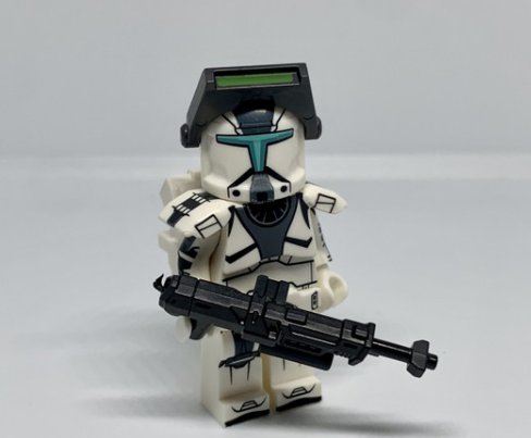 KoloToys Clone Commando Star Wars Battlefront with Armor and Blaster (Grey) Minifigures
