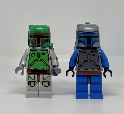 KoloToys Classic Boba Fett and Jango Fett Star Wars Mandalorian Bounty Hunters Minifigures