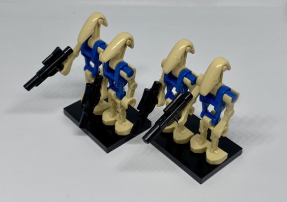 KoloToys Blue Pilot Battle Droid Minifigures Star Wars B1 Battle Droids Minifigures