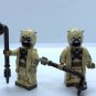 KoloToys 2 Tusken Raider Minifigures Star Wars Tatooine Sand People with Gaffi Sticks Minifigures