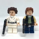 KoloToys Han Solo and Princess Leia Minifigures Star Wars Rebel Figures Minifigures