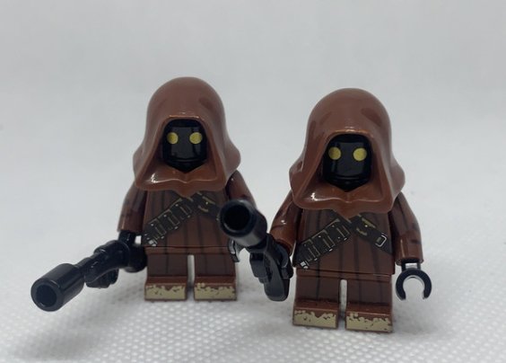 KoloToys 2 Jawa Minifigures Star Wars Tatooine Scavengers with Ion Blasters Minifigures