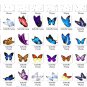 100 butterfly overlays:wedding overlays, flying butterfly photo overlays PNG