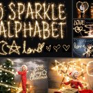 Sparklers fonts: wedding :Photo Overlays, photoshop Overlays,PNG