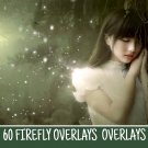 60 Firefly Overlays：butterfly Photo Overlays,Photoshop Magic Overlay