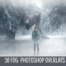 50 Real fog overlaysds photoshop overlay PNG format