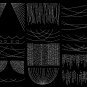 Silver String Light overlays:silver light Photoshop overlays PNG format