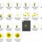 33 sunflower overlaysï¼romantic bokeh frame sunflower png file