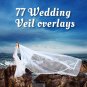 77 wedding veil overlays, Flying fabric overlay Photoshop Overlay,