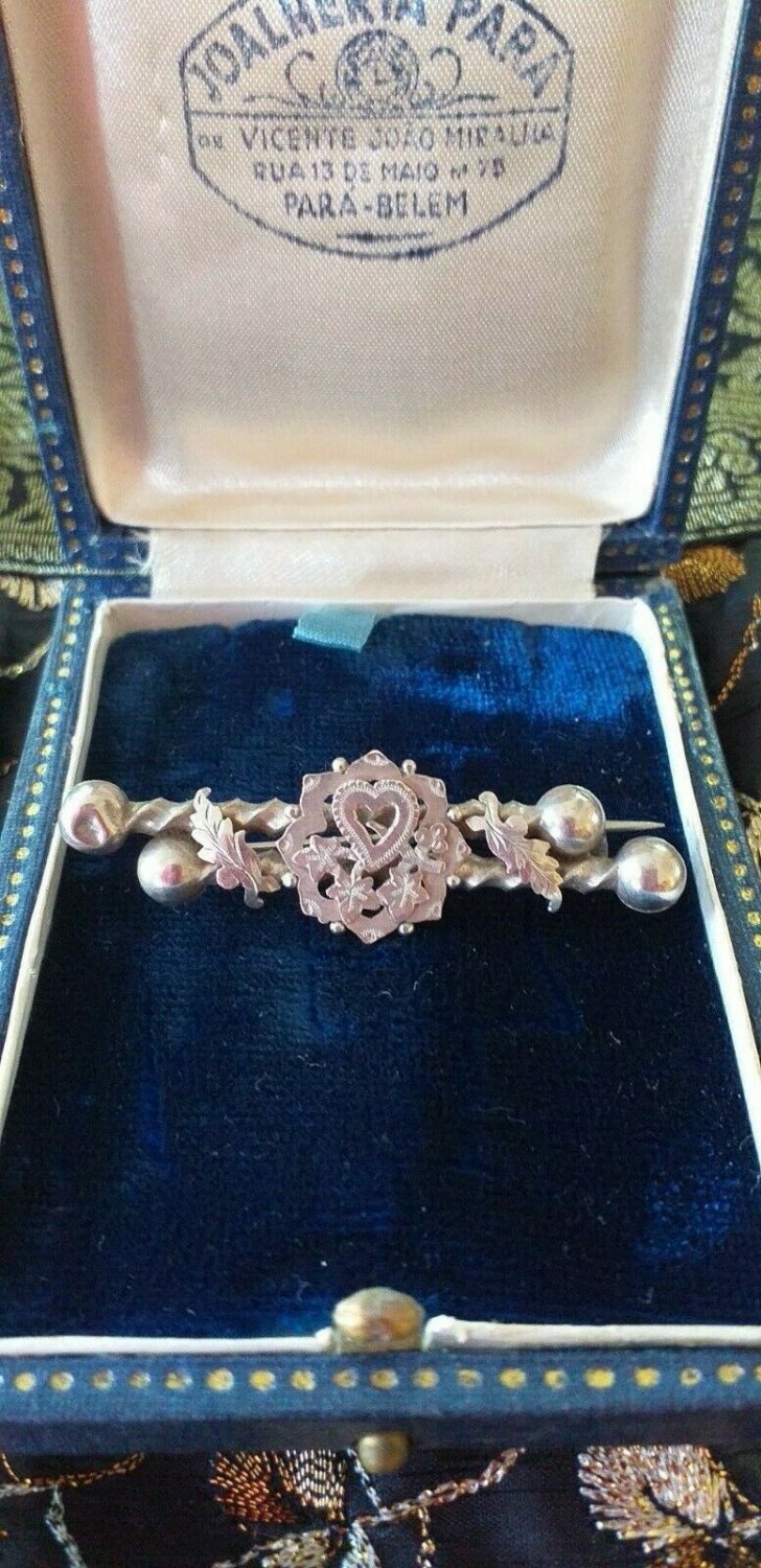 Antique-Vintage Victorian Solid Sterling Silver Brooch - c1890 FULL HALLMARKED!!
