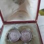 Antique-Vintage Victorian Sterling Silver Brooch -1888 Sixpences Brooch- 6.45g