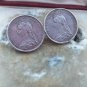 Antique-Vintage Victorian Sterling Silver Brooch -1888 Sixpences Brooch- 6.45g
